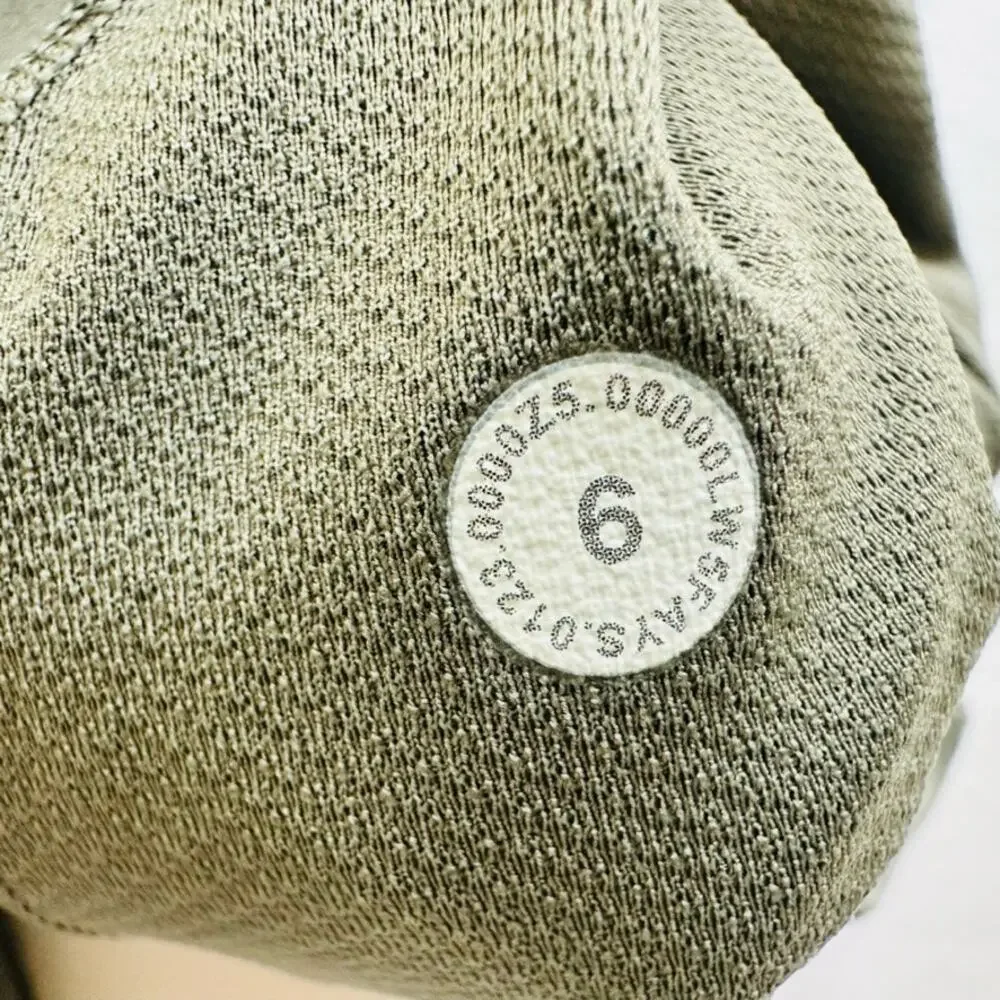 Lululemon Everlux High-Rise Zip-Leg Track Pant Size 6 Grey Sage Green Jogger